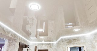 Натяжной ПВХ потолок Зима, цена от 2137 руб.